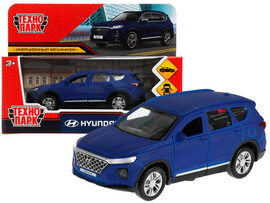Технопарк. Машина «HYUNDAI SOFT» металл. инерц. 12 см (открыв. двери, багажник) синий доставка оптом в Донецк