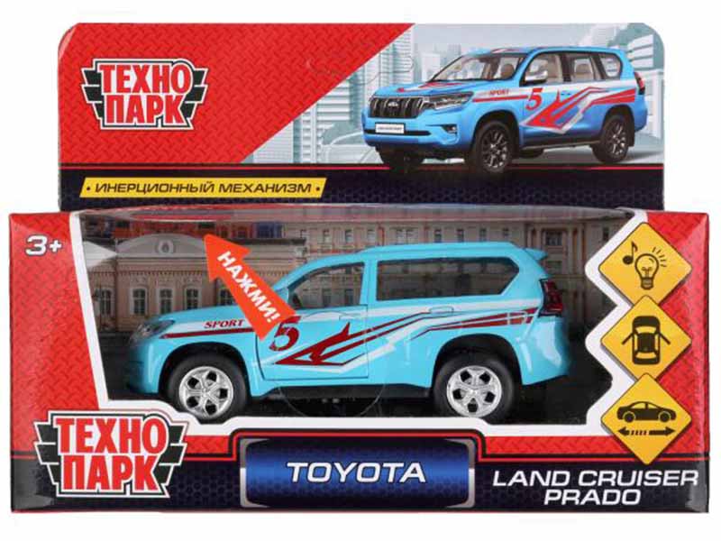 Машина металл. Toyota Prado Спорт 12 см, дв., инерц., кор. Технопарк