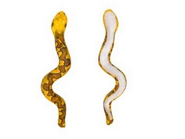 Мягкая игрушка-антистресс «Змея» желто-коричневая 32 см доставка оптом в Донецк