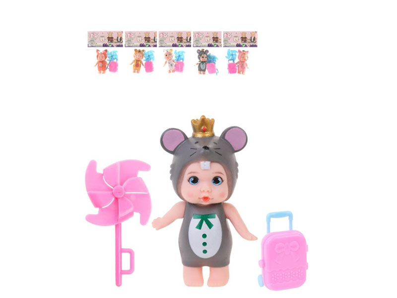 Донецк игрушка оптом Пупс 8 см с аксесс. в пак. 201031211