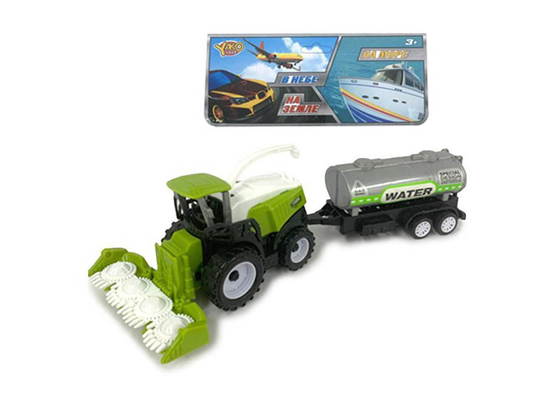 Донецк игрушка оптом Комбайн инерц. с прицепом 24 см в пак. 1669-221