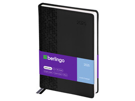 Ежедневник А5 184л датир. 2025г. Berlingo "Vivella Prestige" (кожзам) черный доставка оптом в Донецк