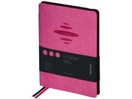 Ежедневник А5 136л недатир. Berlingo "Color Zone" (кожзам, на резинке) фуксия доставка оптом в Донецк