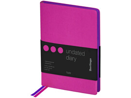 Ежедневник В6 136л недатир. Berlingo "Fuze" (кожзам) фуксия доставка оптом в Донецк