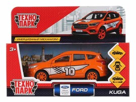 Машина металл. Ford Kuga Спорт 12 см, двери, багаж., инерц. Технопарк