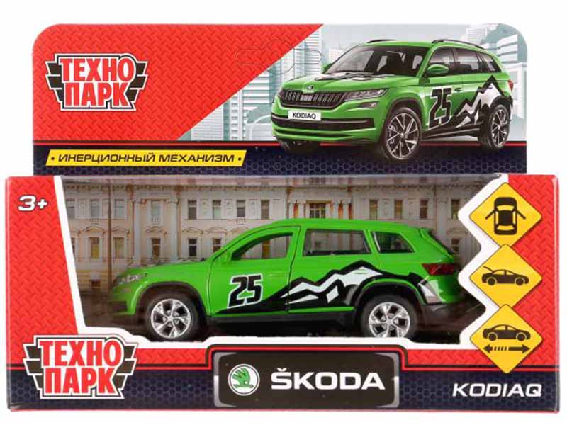 Машина металл. Skoda Kodiaq Спорт 12 см, дв., багаж., инерц. Технопарк