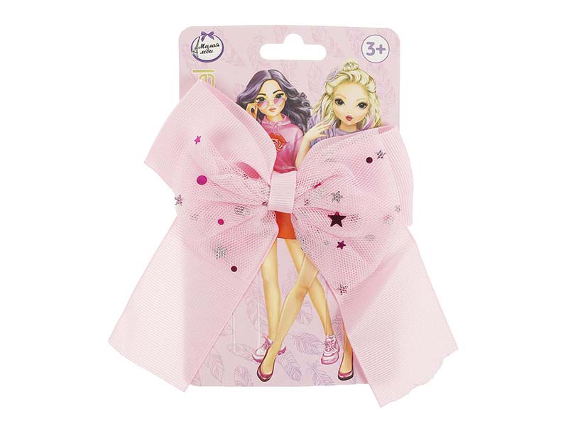 Заколка для волос "Бант" розовый. HAIRCLIPS-SM-B1-RU