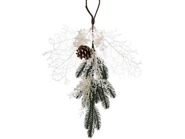 Интерьерное украшение «Ветка c сосновыми шишками» 50*33*5 см 91396 доставка оптом в Донецк