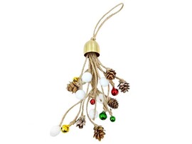 Подвеска елочная «Колокольчики с шишками» 5*5*18 см 92157 доставка оптом в Донецк