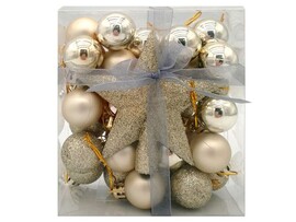 Набор ШАРЫ ШАМПАНЬ из полистирола 3 см с верхушкой 11 см (30шт/уп) 92907 доставка оптом в Донецк