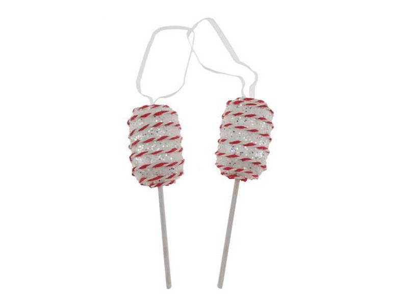 Донецк игрушка оптом Набор подвесок «Леденцы» 2 шт 10,5 см 91009