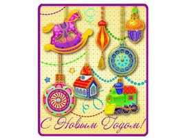 Новогодний магнит МИЛЫЕ ИГРУШКИ 5*6 см 42283 доставка оптом в Донецк