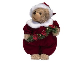 Новогодняя игрушка «МИШКА С ВЕТОЧКОЙ» 20*15*40 см 92783 доставка оптом в Донецк