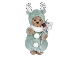 Новогодняя игрушка «МИШКА В ГОЛУБОЙ ШУБКЕ» 20*15*40 см 92785 доставка оптом в Донецк