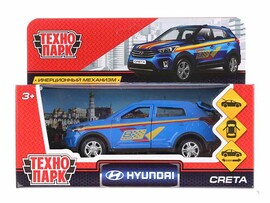 Машина металл. Hyundai Creta Спорт 12 см, двери, багаж., инерц. Технопарк