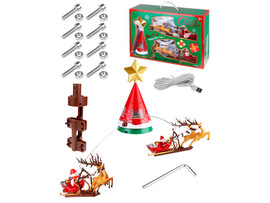 Верхушка на ёлку "Волшебные сани" 14,3*45,7*30,9 см (свет, звук, USB) в кор. НУ-8028 доставка оптом в Донецк