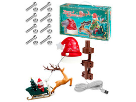 Верхушка на ёлку "Праздничные сани" 39,9x25,1x11 см (свет, звук, USB) в кор. НУ-8029 доставка оптом в Донецк