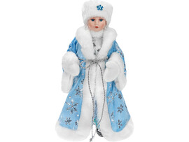 Снегурочка в голубой шубке 30 см Т-3618 доставка оптом в Донецк