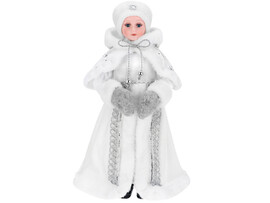 Снегурочка в белой шубке 40 см Т-3616 доставка оптом в Донецк