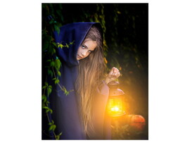 Холст с красками 17х22 см по номерам. ДЕВОЧКА В ПЛАЩЕ доставка оптом в Донецк