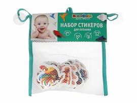 Набор стикеров для купания "Ферма" 12 шт., в сетке. EV12-HA
