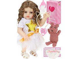 Кукла «Reborn» 50 см (тело винил) с аксесс. в кор. ИК-5119 доставка оптом в Донецк