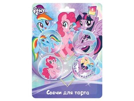 Свечи для торта Мой маленький пони 4 шт. CC-74852-MLP