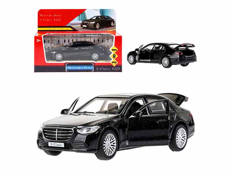 Машина металл. Mercedes-Benz S-Class V223 12 см, дв., багаж., инерц., Технопарк