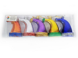 Набор елочных подвесок «Колпаки» 6 см (5шт/уп) FZ-4703 доставка оптом в Донецк