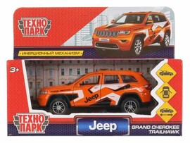 Машина металл. Jeep Grand Cherokee Спорт 12 см, дв., багаж., инерц. Технопарк