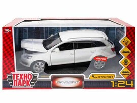 Машина металл. Audi Q7 20 см, свет, звук, дв., капот, багаж. Технопарк
