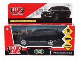 Машина металл. Range Rover Vogue 12 см, дв., багаж., черный. Технопарк