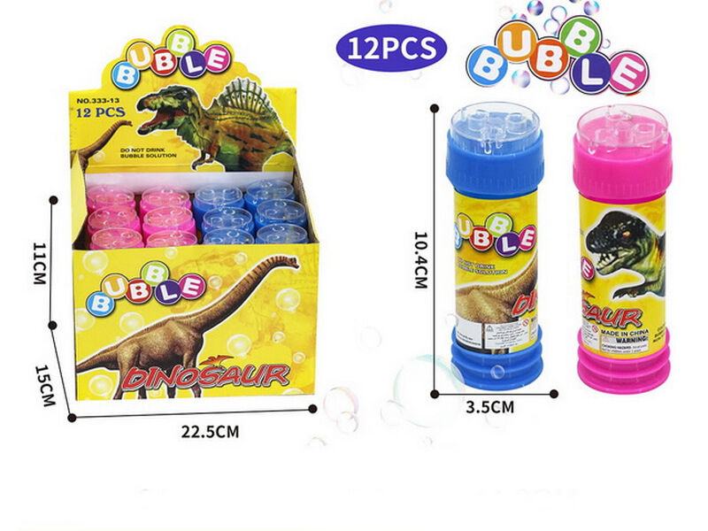 Донецк игрушка оптом Мыльные пузыри «Динозавр» 10 см (12шт/уп) 333-13