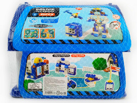 Конструктор-домик «Полиция» 86 дет. в сетке HL2023-30 доставка оптом в Донецк