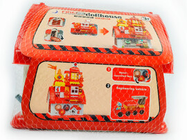 Конструктор-домик «Пожарный» 88 дет. в сетке HL2023-29 доставка оптом в Донецк