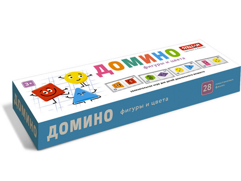 Донецк игрушка оптом Домино большое «Фигуры и цвета»