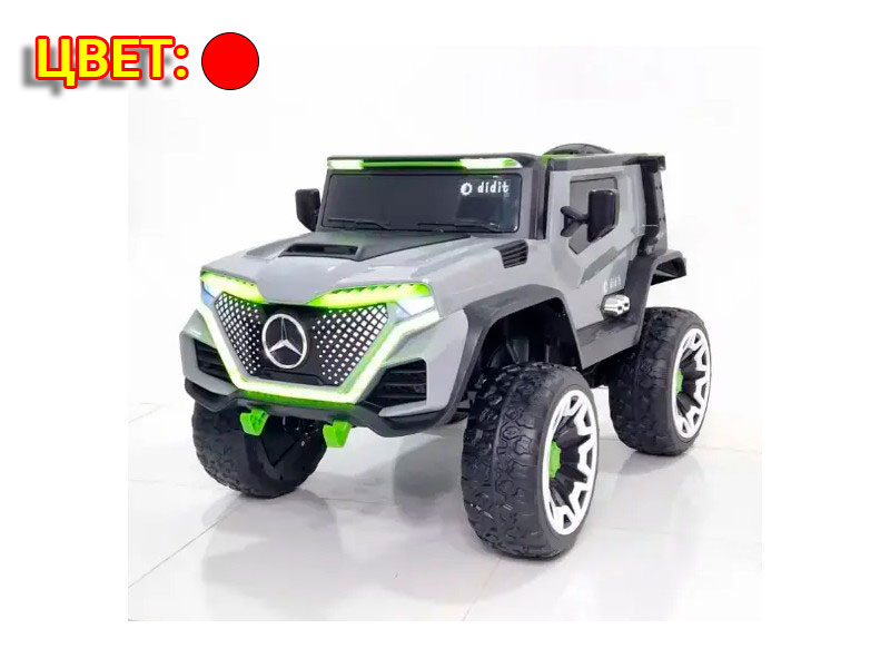 Донецк игрушка оптом Электромобиль Джип Мерседес на р/у 2-местный (аккум. 12V, 15Ah, свет, звук, подключение USB+MP3, до 6 км/ч, до 6 лет, до 30 кг) красный HQC015-1618