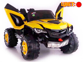 Электромобиль на р/у 2-местный (аккум. 12V, 8Ah, свет, звук, подключение USB+MP3, до 6 км/ч, до 8 лет, до 30 кг) красный HQC023-6678 доставка оптом в Донецк