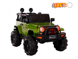 Электромобиль Джип на р/у 1-местный (аккум. 12V, 8Ah, свет, звук, подключение USB+MP3, до 5 км/ч, до 8 лет, до 35 кг) белый BJQ-6688B доставка оптом в Донецк