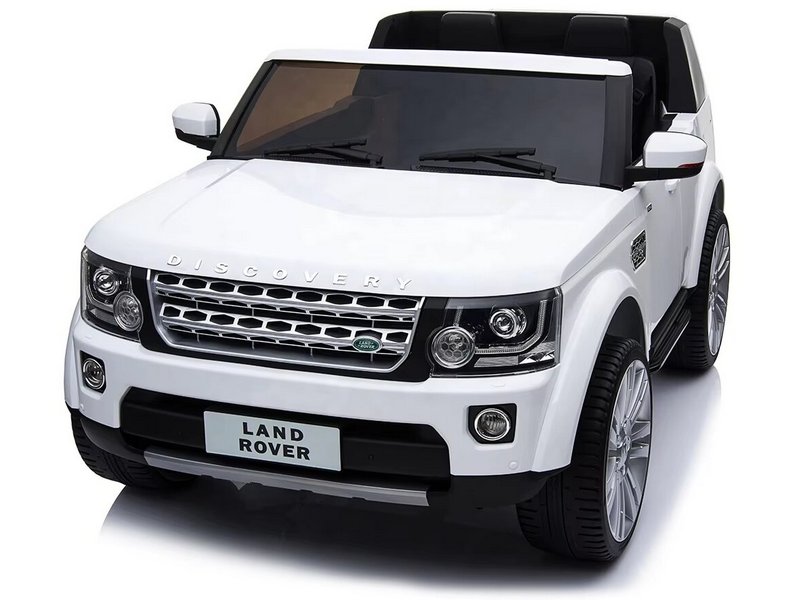 Донецк игрушка оптом Электромобиль Land Rover на р/у 2-местный (аккум. 12V, 15Ah, свет, звук, подключение USB+MP3, до 6 км/ч, до 8 лет, до 58 кг) белый HQC045-6988