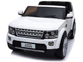 Электромобиль Land Rover на р/у 2-местный (аккум. 12V, 15Ah, свет, звук, подключение USB+MP3, до 6 км/ч, до 8 лет, до 58 кг) белый HQC045-6988 доставка оптом в Донецк
