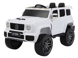 Электромобиль Джип Мерседес на р/у 1-местный (аккум. 12V, 8Ah, свет, звук, подключение USB+MP3, до 6 км/ч, до 8 лет, до 25 кг) белый HQC046-2266 доставка оптом в Донецк