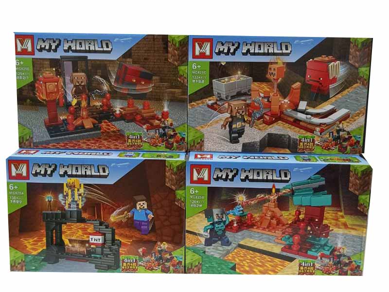Конструктор My World 4в1, 23*16 см в кор. Арт. MG825
