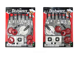 Набор посуды 14 предметов 40*31 см на планшете A109 доставка оптом в Донецк