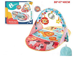 Коврик мягкий (муз.) 80*45 см с дугой и погремушками в кор. 919-001A доставка оптом в Донецк