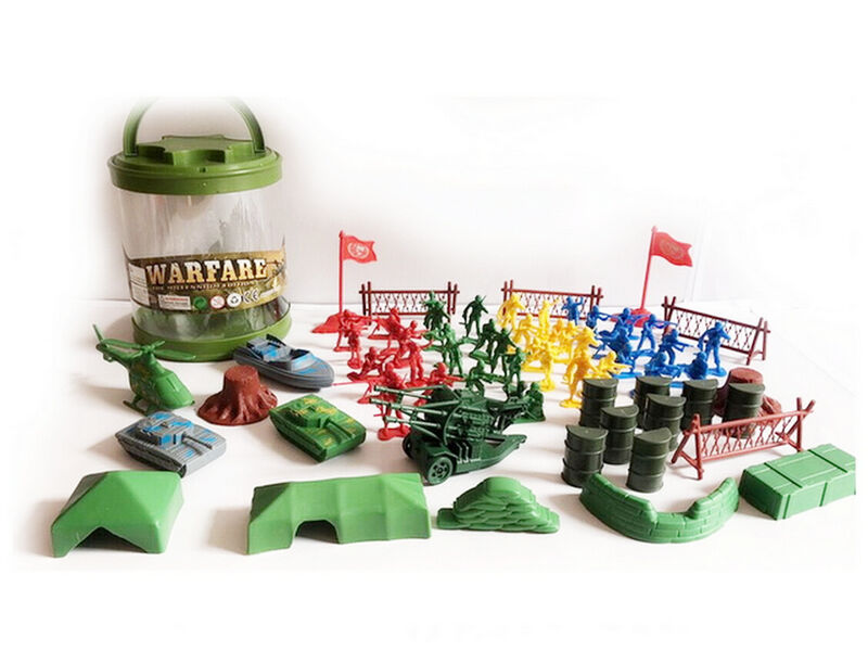 Донецк игрушка оптом Военный набор 16*14 см в банке 1588-11