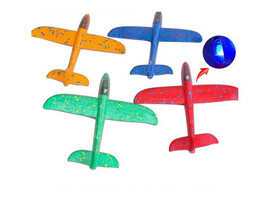 Самолет из пенопласта 22 см (свет) в пак. 2201 доставка оптом в Донецк