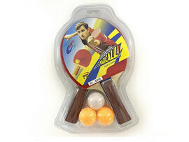 Набор для настольного тенниса (2 ракетки, 3 мячика) 26*16 см под слюдой K998 доставка оптом в Донецк