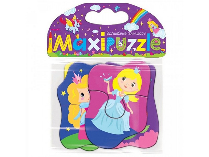 Донецк игрушка оптом MAXI-пазлы. Волшебные принцессы