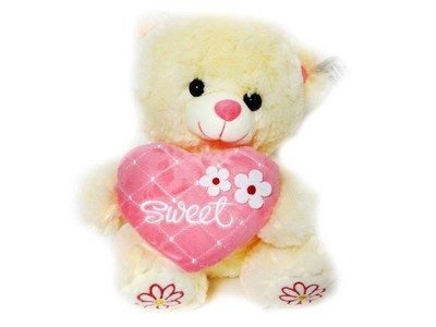 Мягкая игр. Медведь Сердце "Sweet" 33 см, 201633-33